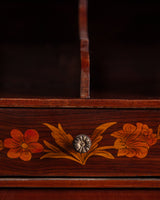 Kingwood & Boxwood Floral Inlaid Double-Sided Desk, France, Early 20th Century