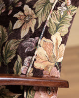 Pair of Jindrich Halabala Lounge Chairs in Rich Floral, 1940's