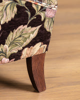 Pair of Jindrich Halabala Lounge Chairs in Rich Floral, 1940's