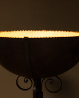 Dutch Art Deco Wrought Iron Torchiere Floor Lamp, Netherlands, 1920s