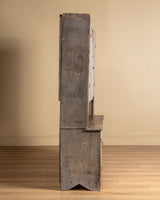 Primitive Painted Pine Two-Piece Hutch, United States, 19th Century