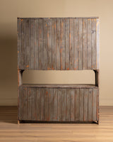 Primitive Painted Pine Two-Piece Hutch, United States, 19th Century