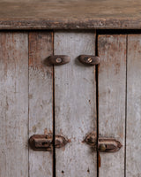 Primitive Painted Pine Two-Piece Hutch, United States, 19th Century