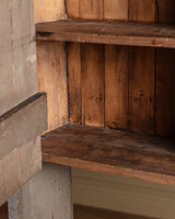 Primitive Painted Pine Two-Piece Hutch, United States, 19th Century