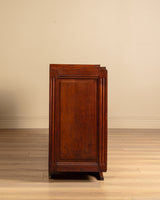 Art Deco Geometric Oak Sideboard Manner of Charles Dudouyt, France, 1940's