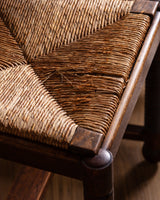 Set of 6 Art Deco Oak Dining Chairs by Charles Dudouyt, France, 1940s