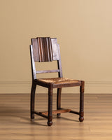 Set of 6 Art Deco Oak Dining Chairs by Charles Dudouyt, France, 1940s
