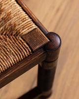 Set of 6 Art Deco Oak Dining Chairs by Charles Dudouyt, France, 1940s