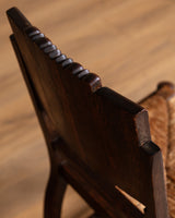 Set of 6 Art Deco Oak Dining Chairs by Charles Dudouyt, France, 1940s