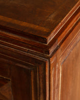 French Carved Diamond Oak Cabinet Manner of Charles Dudouyt, 1940s