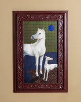 "Anjos" Mixed Media on Wood Panel by Roger, 2026