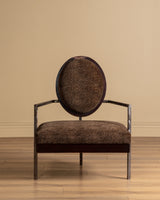 Studio Steel & Wood Lounge Chair in Dotted Fawn, United States, 1970's
