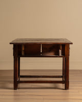 Rustic Drop-Leaf Table w/ Drawers, France, 19th Century