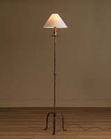 Iron Tripod Candlestick Floor Lamp, France, Early 20th Century