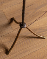 Faux-Bamboo Bronze Floor Lamp Manner of Baguès, France, 1940's