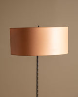 Faux-Bamboo Bronze Floor Lamp Manner of Baguès, France, 1940's