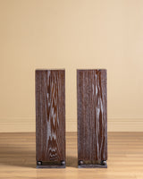 Cerused Oak Pedestals w/ Carved Ball Base, France, 1980's (2 available)