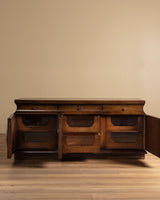 Art Deco Style Mahogany Three-Door Sideboard, France, 1950's