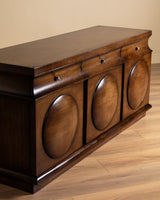 Art Deco Style Mahogany Three-Door Sideboard, France, 1950's