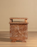 French Cerused Wood Tiered Writing Desk, 1950's