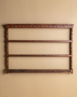 French Country Wooden Plate Rack, France, 19th Century