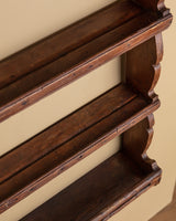 French Country Wooden Plate Rack, France, 19th Century