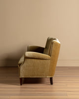 Fritz Hansen Style Ochre Mohair Sofa, Denmark, 1960's