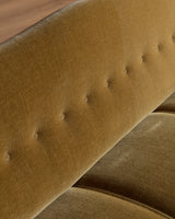 Fritz Hansen Style Ochre Mohair Sofa, Denmark, 1960's