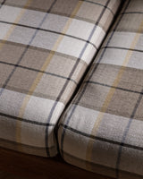 Brutalist Oak Sofa in New Hampshire Plaid, Netherlands, 1970s