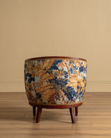 Art Deco Tub Chairs in Pierre Frey Fontainebleau Linen, France, 1940's (2 available)