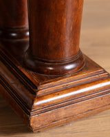 Marble-Top Wood Column Console, Italy, 1910's