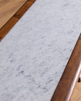 Marble-Top Wood Column Console, Italy, 1910's