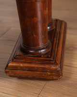 Marble-Top Wood Column Console, Italy, 1910's