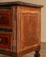 Neoclassical Paint Decorated Two-Drawer Chest, Italy, 19th Century