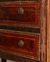 Neoclassical Paint Decorated Two-Drawer Chest, Italy, 19th Century
