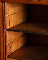 Three-Door Oak Tambour Cabinet, Italy, Early 20th Century