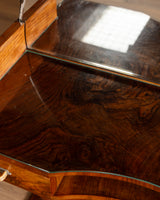 Italian Art Deco Circular Vanity with Mirror, 1930s