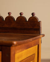 Folk Art Carved Floral Petite Chest, Italy, Late 19th Century