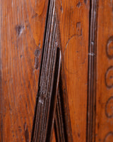 Rustic Diamond Panel Armoire w/ Iron Fastenings, Italy, 19th Century