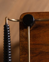 Italian Ribbed Leg Bar Table w/ Brass Accents, 1960's