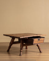Antique Plank Top Coffee Table, Italy, 19th Century