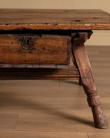 Antique Plank Top Coffee Table, Italy, 19th Century