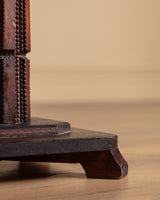Tramp Art Carved Wood Pedestal, American, Early 20th Century