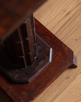Tramp Art Carved Wood Pedestal, American, Early 20th Century