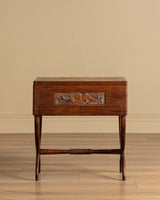 Carved and Inlaid Sewing Table Manner of Luigi Scremin, Italy, 1930's