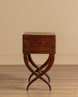 Carved and Inlaid Sewing Table Manner of Luigi Scremin, Italy, 1930's
