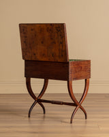 Carved and Inlaid Sewing Table Manner of Luigi Scremin, Italy, 1930's