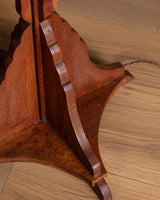 Art Deco Sculptural Oak Floor Lamp, Netherlands, Circa 1920s