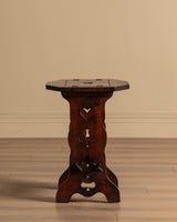 Pierced Card Suit Occasional Table w/ Storage Top, Italy, 1920's
