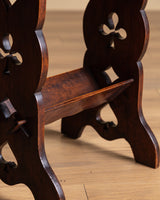 Pierced Card Suit Occasional Table w/ Storage Top, Italy, 1920's